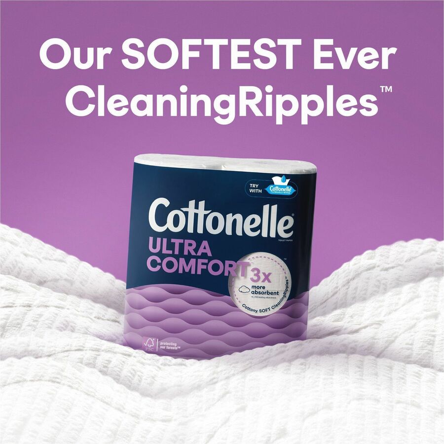 Ultra ComfortCare Toilet Paper, Soft Tissue, Mega Rolls, Septic Safe, 2-Ply, White, 284/Roll, 12 Rolls/Pack, 48 Rolls/Carton