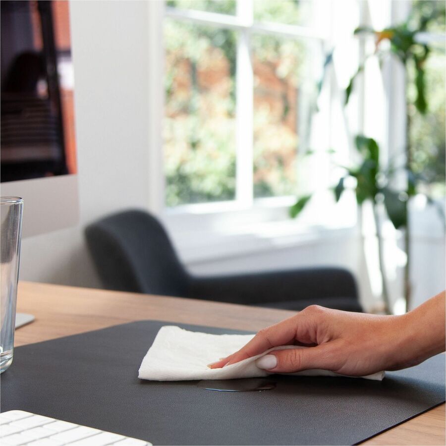 Vegan Leather Desk Pads, 31.5 x 15.7, Charcoal