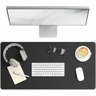 Vegan Leather Desk Pads, 31.5 x 15.7, Charcoal