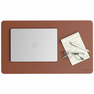 Vegan Leather Desk Pads, 23.6" x 13.7", Brown