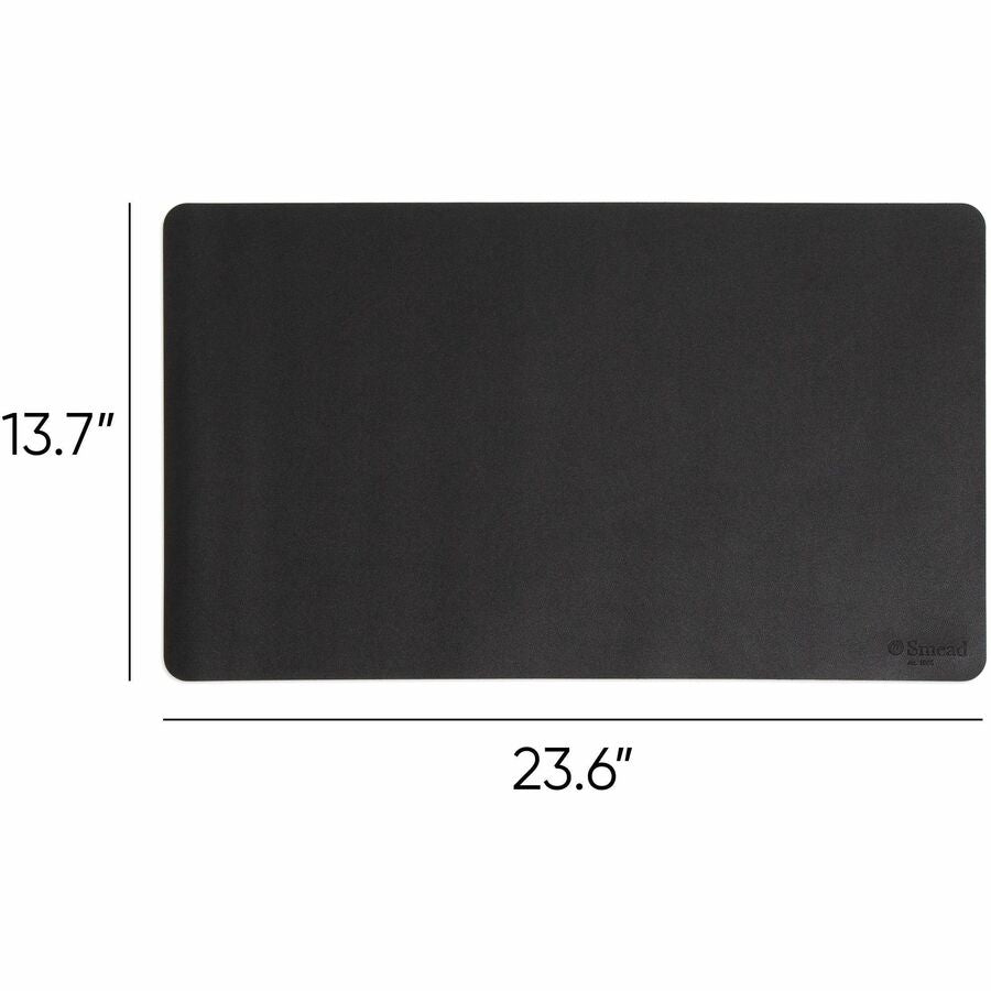 Vegan Leather Desk Pads, 23.6 x 13.7, Charcoal