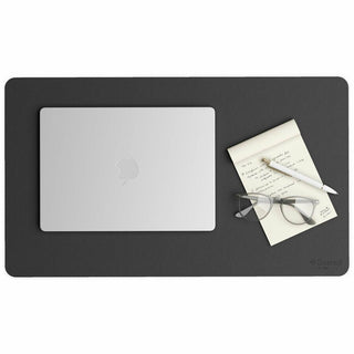 Vegan Leather Desk Pads, 23.6 x 13.7, Charcoal