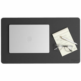 Vegan Leather Desk Pads, 23.6 x 13.7, Charcoal