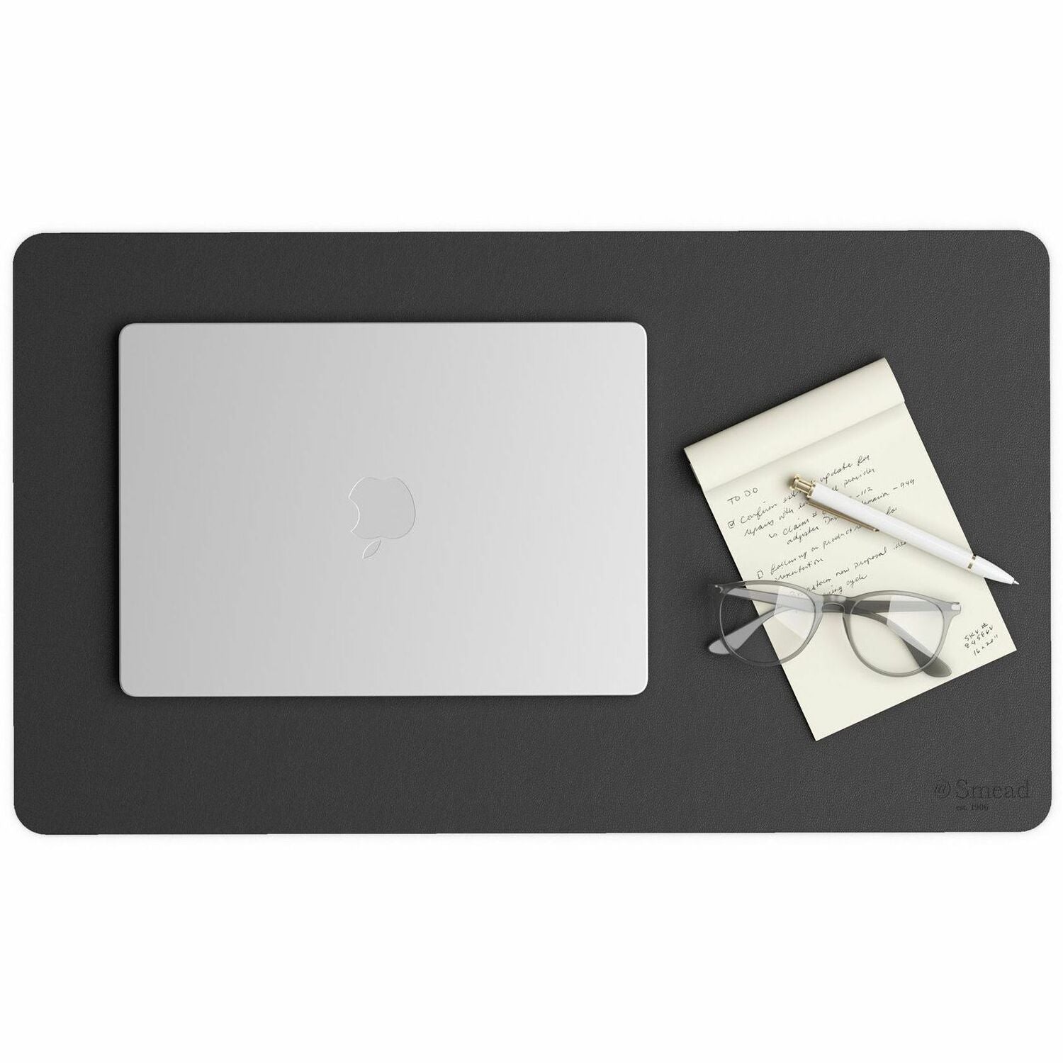 Vegan Leather Desk Pads, 23.6 x 13.7, Charcoal