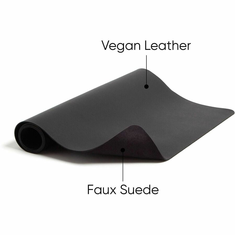 Vegan Leather Desk Pads, 23.6 x 13.7, Charcoal