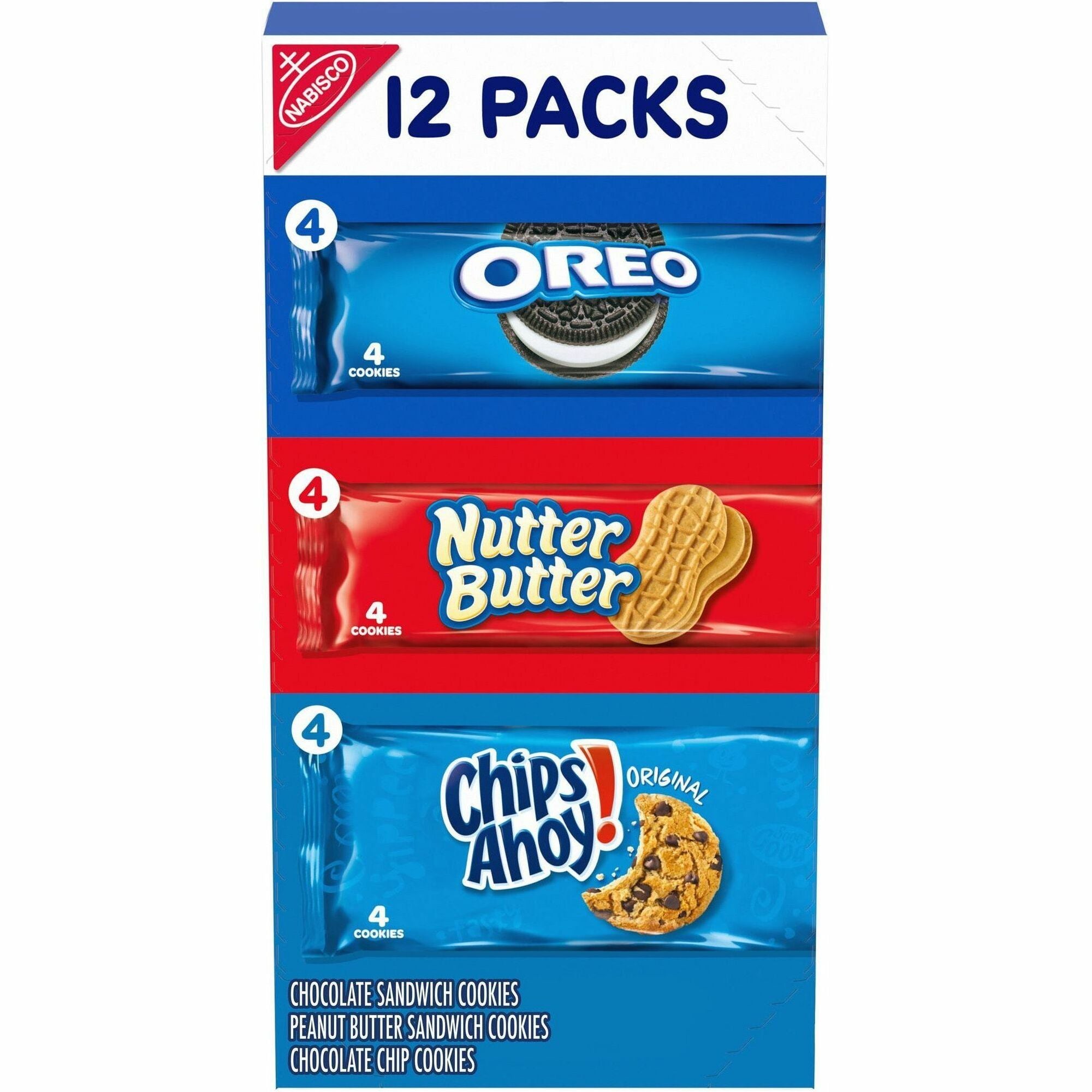 Variety Pack Cookies, Assorted, 20 oz Box, 12 Packs/Box