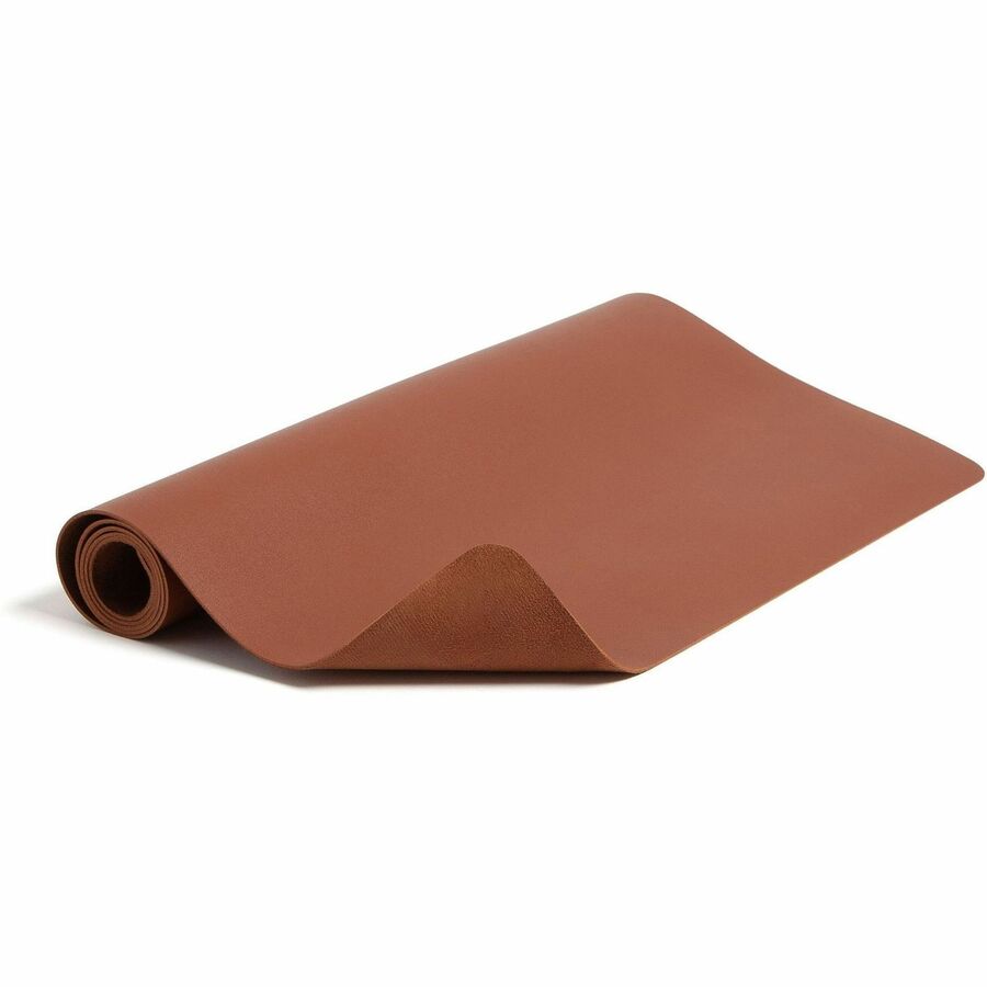 Vegan Leather Desk Pads, 36" x 17", Brown