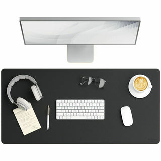 Vegan Leather Desk Pads, 36 x 17, Charcoal
