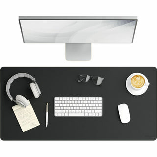 Vegan Leather Desk Pads, 36 x 17, Charcoal