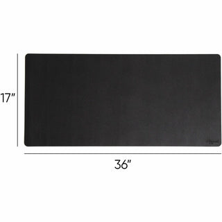Vegan Leather Desk Pads, 36 x 17, Charcoal