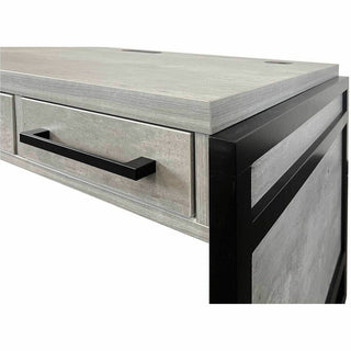Martin Mason Concrete Laminate Unit - 60" x 24"31" - 3 Drawer(s) - Material: Solid Wood - Finish: Concrete