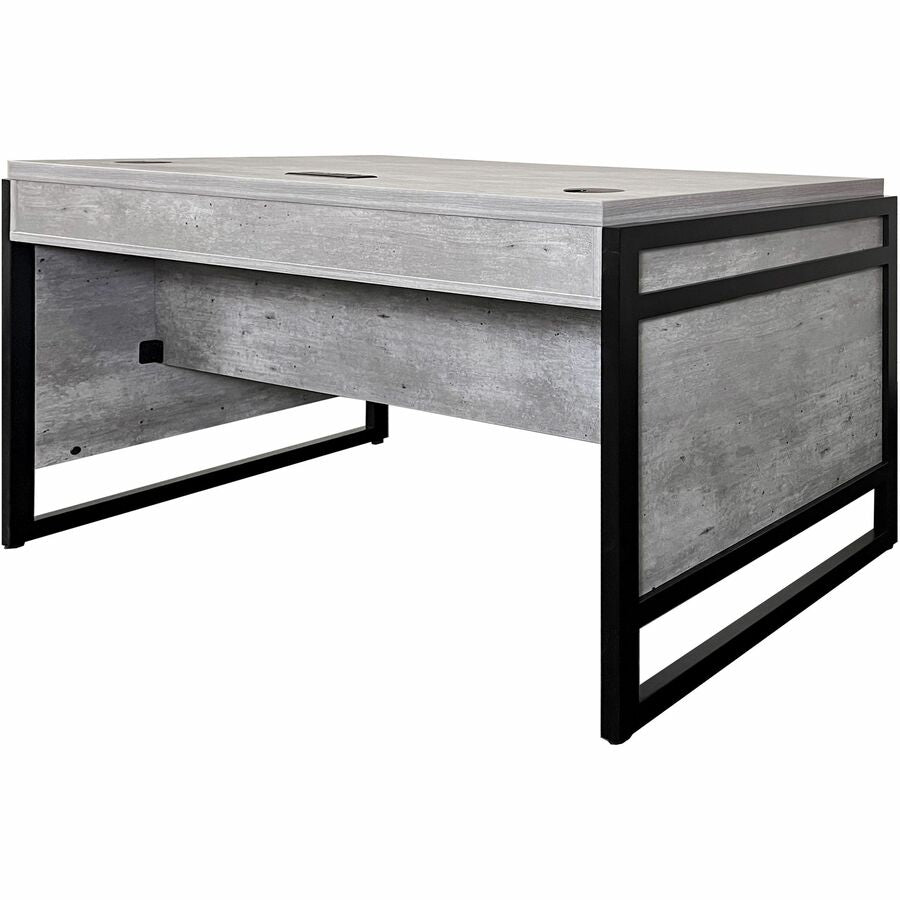 Martin Mason Concrete Laminate Unit - 60" x 24"31" - 3 Drawer(s) - Material: Solid Wood - Finish: Concrete