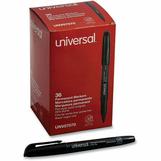 Pen-Style Permanent Marker Value Pack, Fine Bullet Tip, Black, 36/Pack