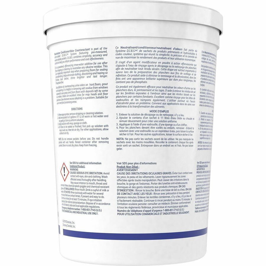 Floor Conditioner/Odor Counteractant, Powder, 0.5 oz Packet, 90/Tub, 2/Carton
