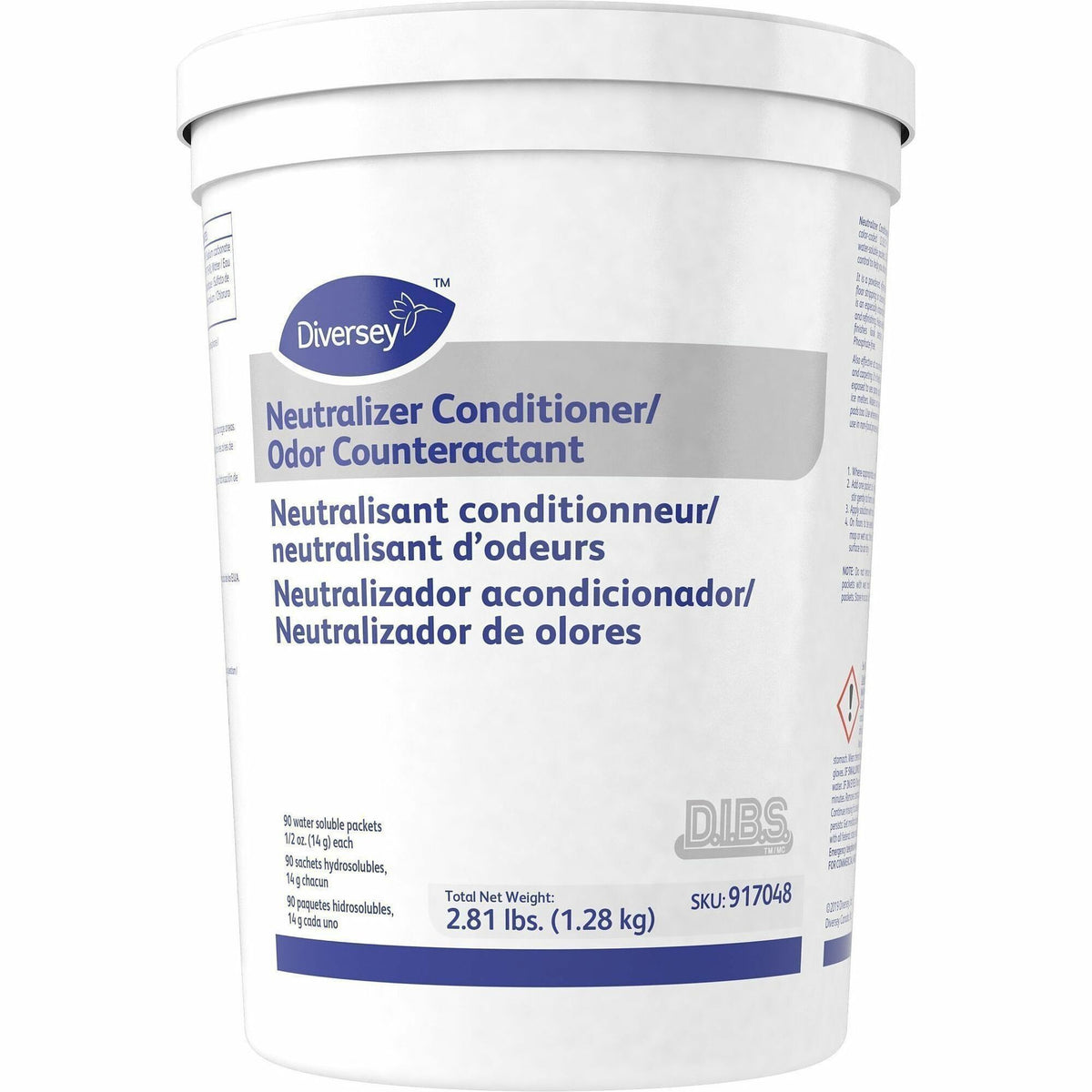 Floor Conditioner/Odor Counteractant, Powder, 0.5 oz Packet, 90/Tub, 2/Carton