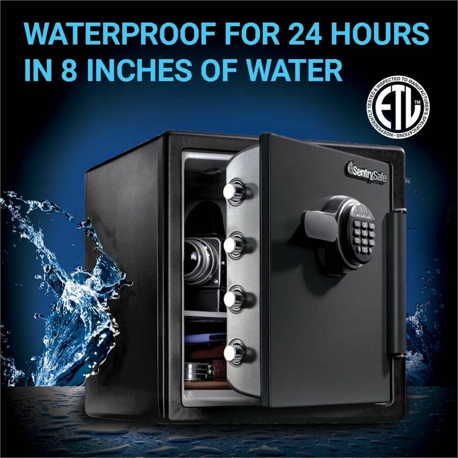 Fire-Safe with Digital Keypad Access, 1.23 cu ft, 16.38w x 19.38d x 17.88h, Gunmetal