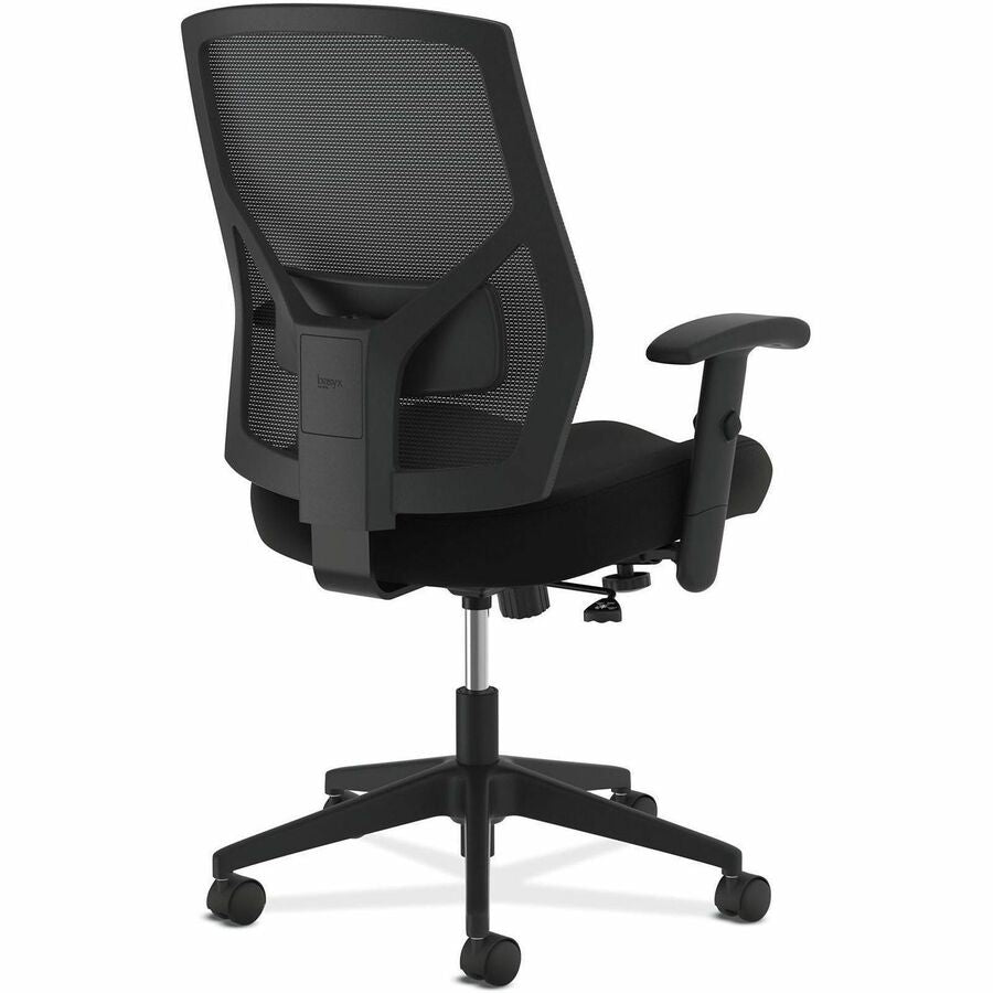 Crio High-Back Task Chair, Supports Up to 250 lb, 18" to 22" Seat Height, Black
