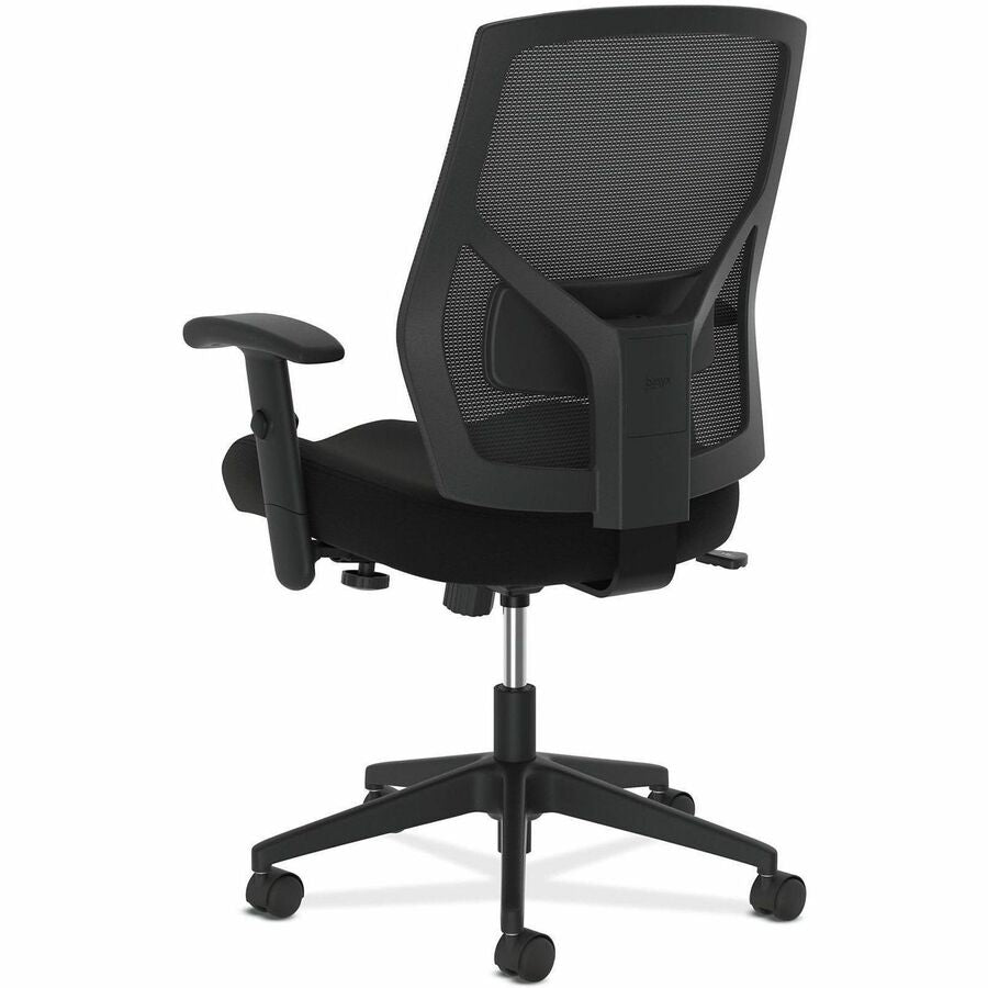 Crio High-Back Task Chair, Supports Up to 250 lb, 18" to 22" Seat Height, Black