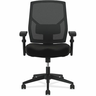 Crio High-Back Task Chair, Supports Up to 250 lb, 18" to 22" Seat Height, Black