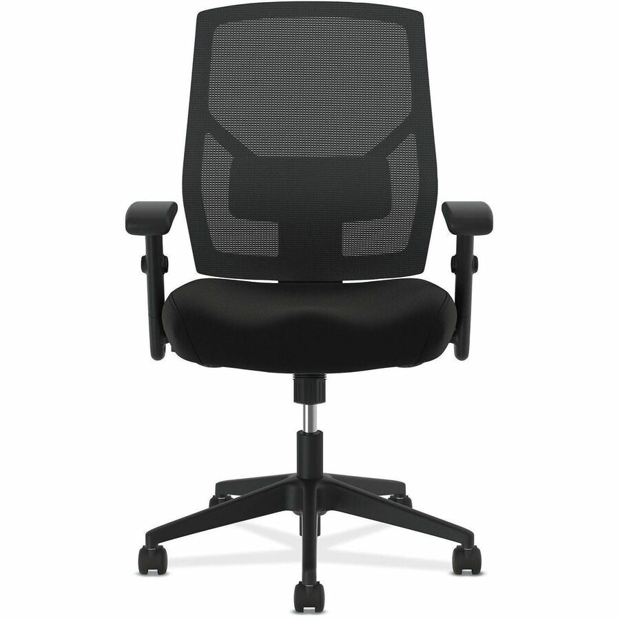 Crio High-Back Task Chair, Supports Up to 250 lb, 18" to 22" Seat Height, Black