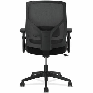 Crio High-Back Task Chair, Supports Up to 250 lb, 18" to 22" Seat Height, Black