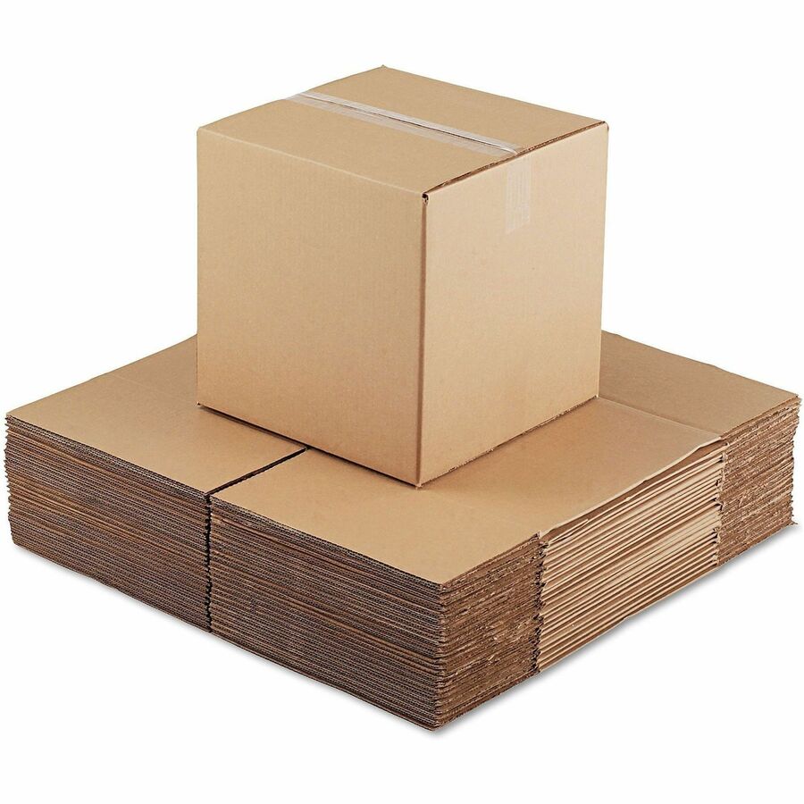 Cubed Fixed-Depth Corrugated Shipping Boxes, Regular Slotted Container (RSC), 14" x 14" x 14", Brown Kraft, 25/Bundle