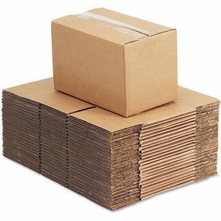 Fixed-Depth Corrugated Shipping Boxes, Regular Slotted Container (RSC), 6" x 10" x 6", Brown Kraft, 25/Bundle