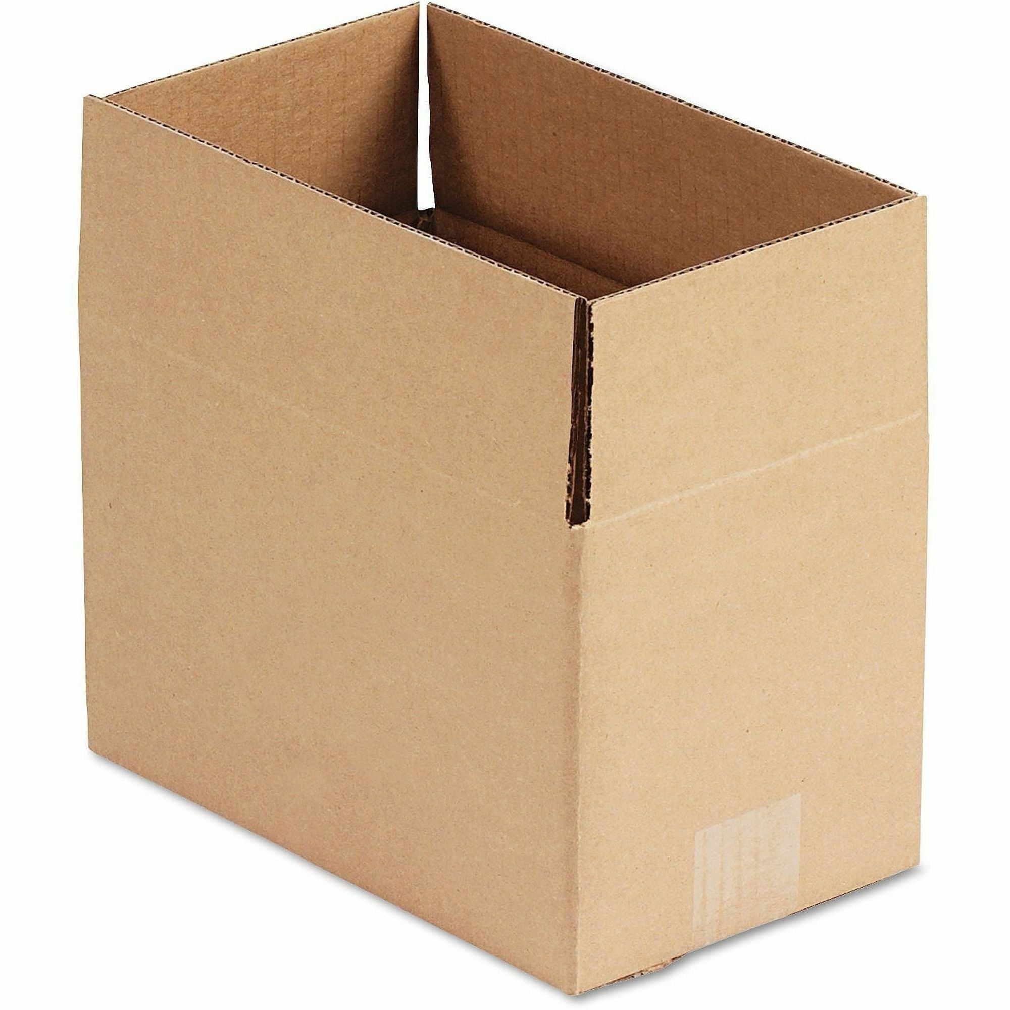 Fixed-Depth Corrugated Shipping Boxes, Regular Slotted Container (RSC), 6" x 10" x 6", Brown Kraft, 25/Bundle