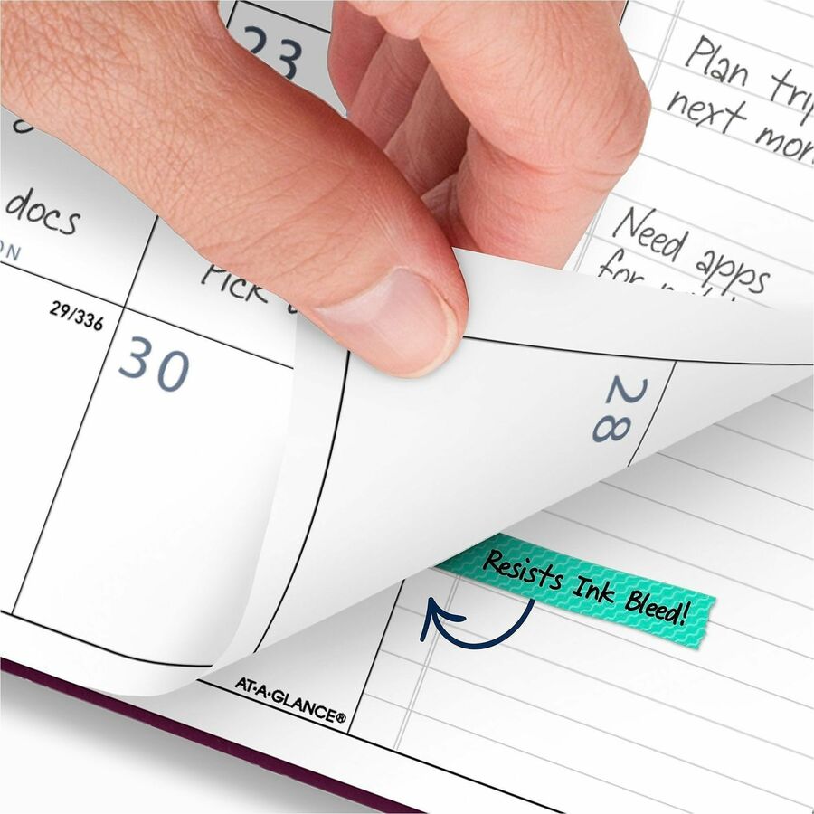 Contemporary Monthly Planner, 11.38 x 9.63, Purple Cover, 12-Month (Jan to Dec): 2024