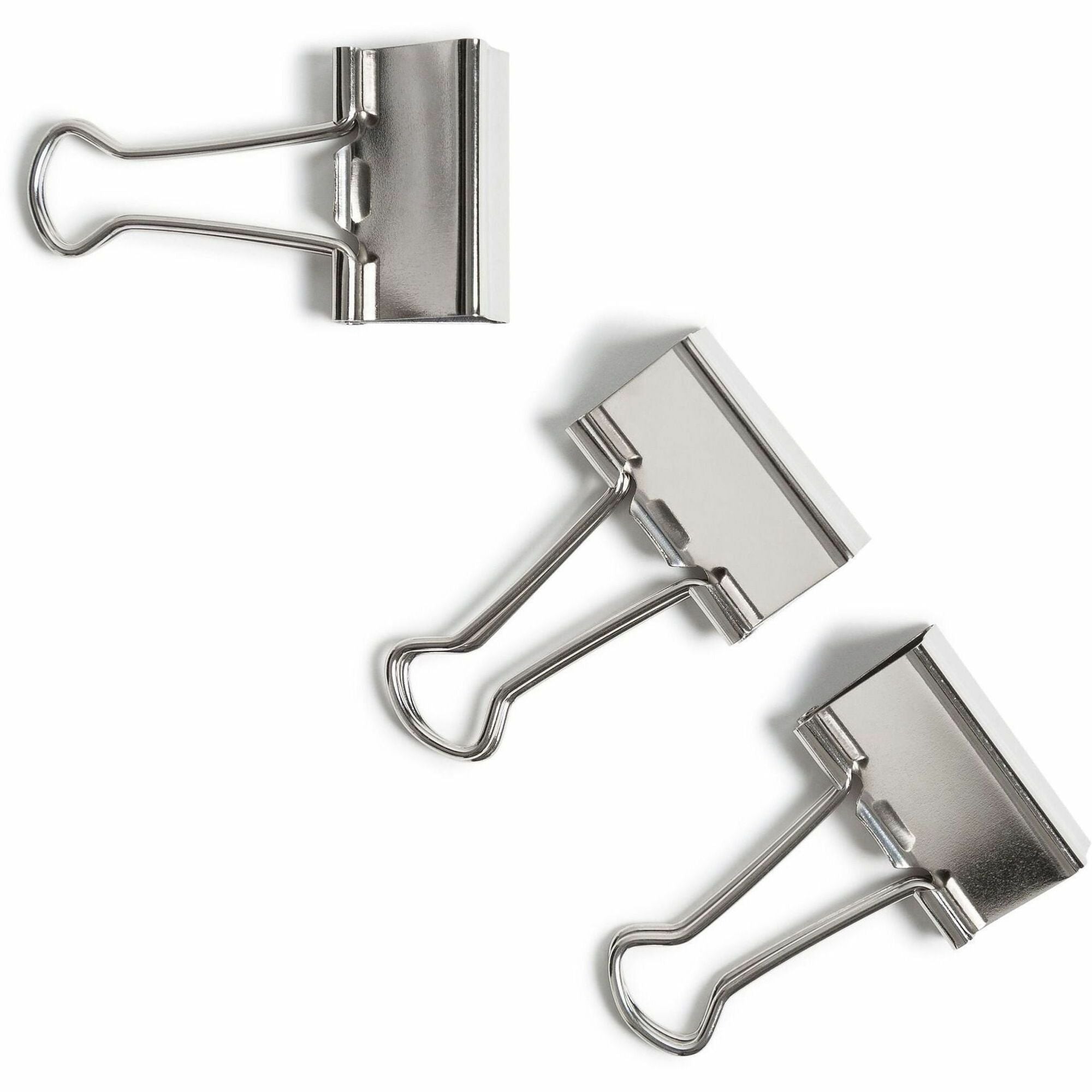 Binder Clips, Medium, Silver, 72/Pack