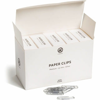 Paper Clips, Medium, Vinyl-Coated, Silver, 200 Clips/Box, 5 Boxes/Pack