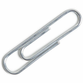 Paper Clips, Medium, Vinyl-Coated, Silver, 200 Clips/Box, 5 Boxes/Pack