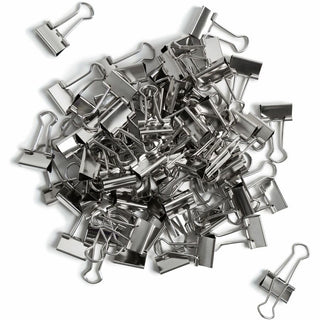 Binder Clips, Small, Silver, 72/Pack