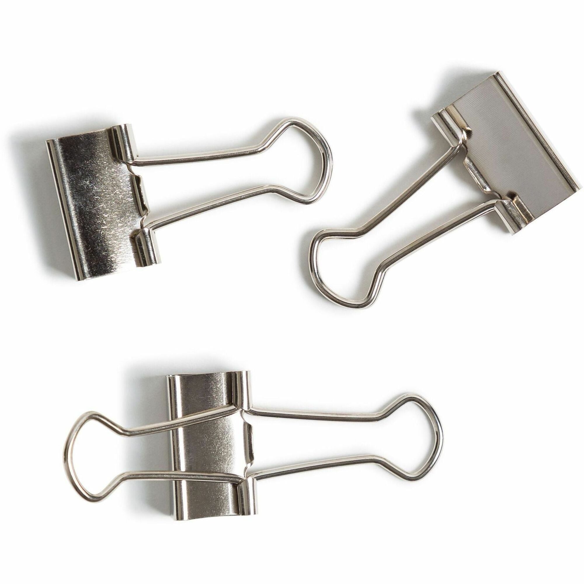 Binder Clips, Small, Silver, 72/Pack