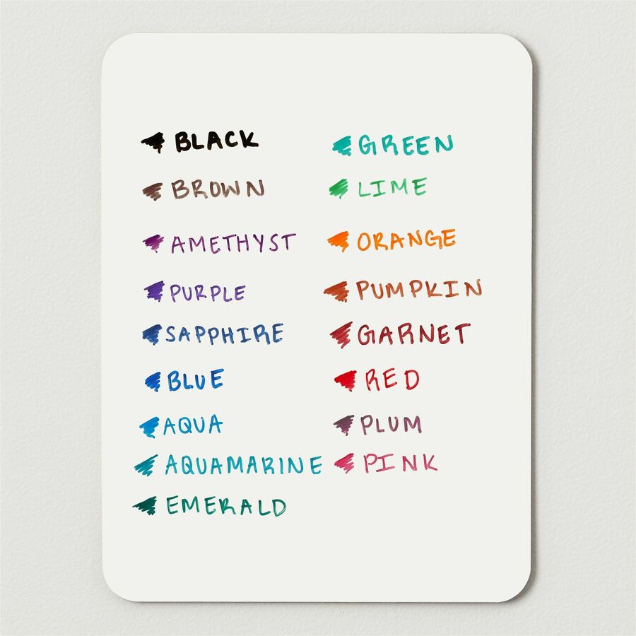 Expo Low-Odor Dry Erase Fine Tip Markers - Fine Marker Point - Assorted Alcohol Based Ink - 16 / Pack