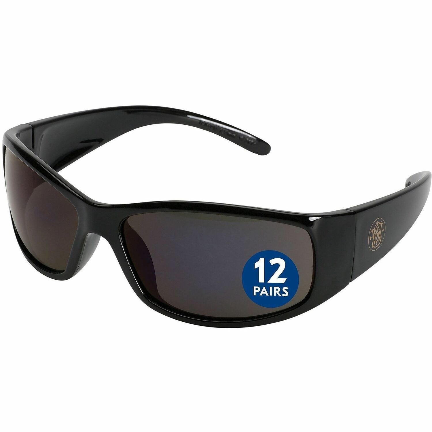 Kimberly-Clark Professional Smith & Wesson Elite Safety Glasses - Recommended for: Workplace - UVA, UVB, UVC Protection - Compact Design, Lightweight, Anti-scratch, Wraparound Lens, Anti-fog - 12 / Box