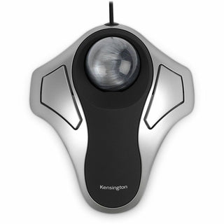 Orbit Optical Trackball Mouse, USB 2.0, Left/Right Hand Use, Black/Silver