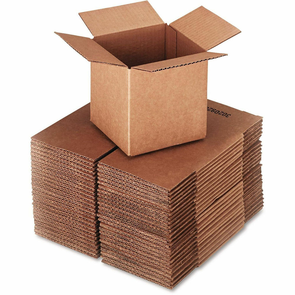 Cubed Fixed-Depth Corrugated Shipping Boxes, Regular Slotted Container (RSC), Small, 6" x 6" x 6", Brown Kraft, 25/Bundle