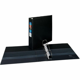 Heavy-Duty Non-View Binder with DuraHinge and One Touch EZD Rings, 3 Rings, 2" Capacity, 11 x 8.5, Black