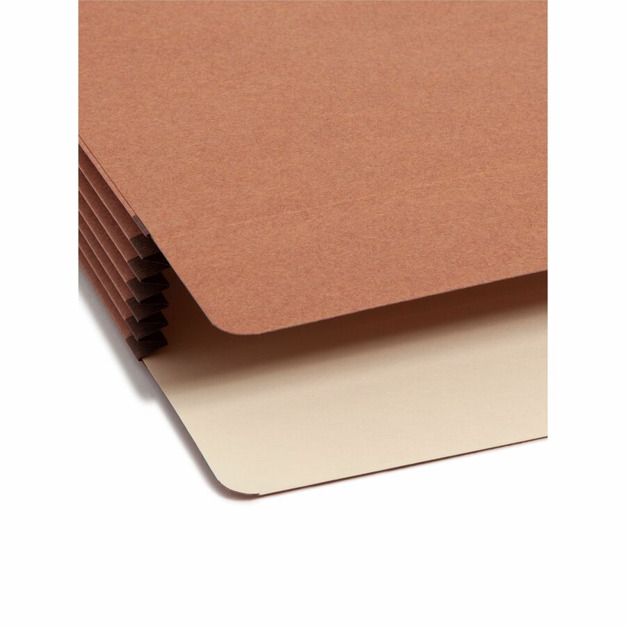 Redrope Drop Front File Pockets, 5.25" Expansion, Legal Size, Redrope, 10/Box