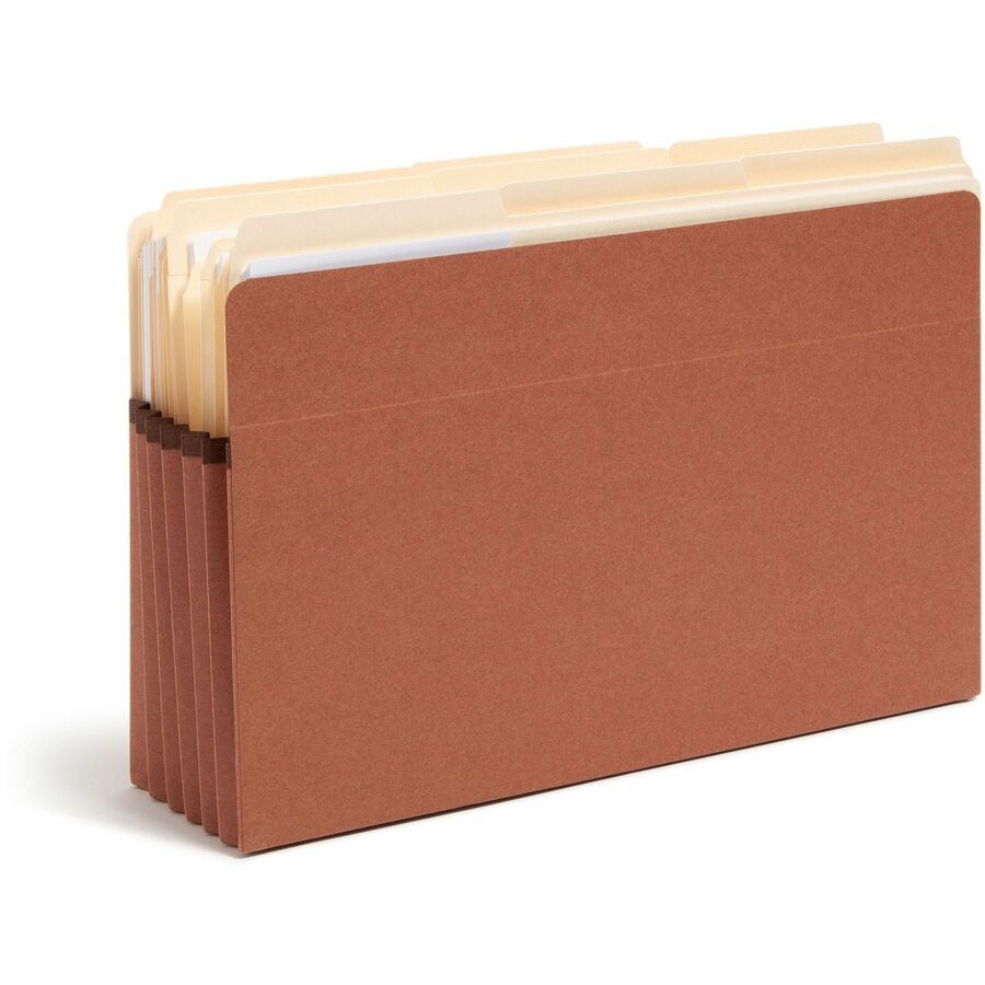 Redrope Drop Front File Pockets, 5.25" Expansion, Legal Size, Redrope, 10/Box
