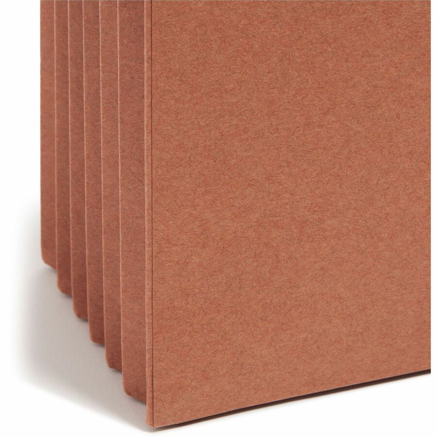 Redrope Drop Front File Pockets, 5.25" Expansion, Legal Size, Redrope, 10/Box