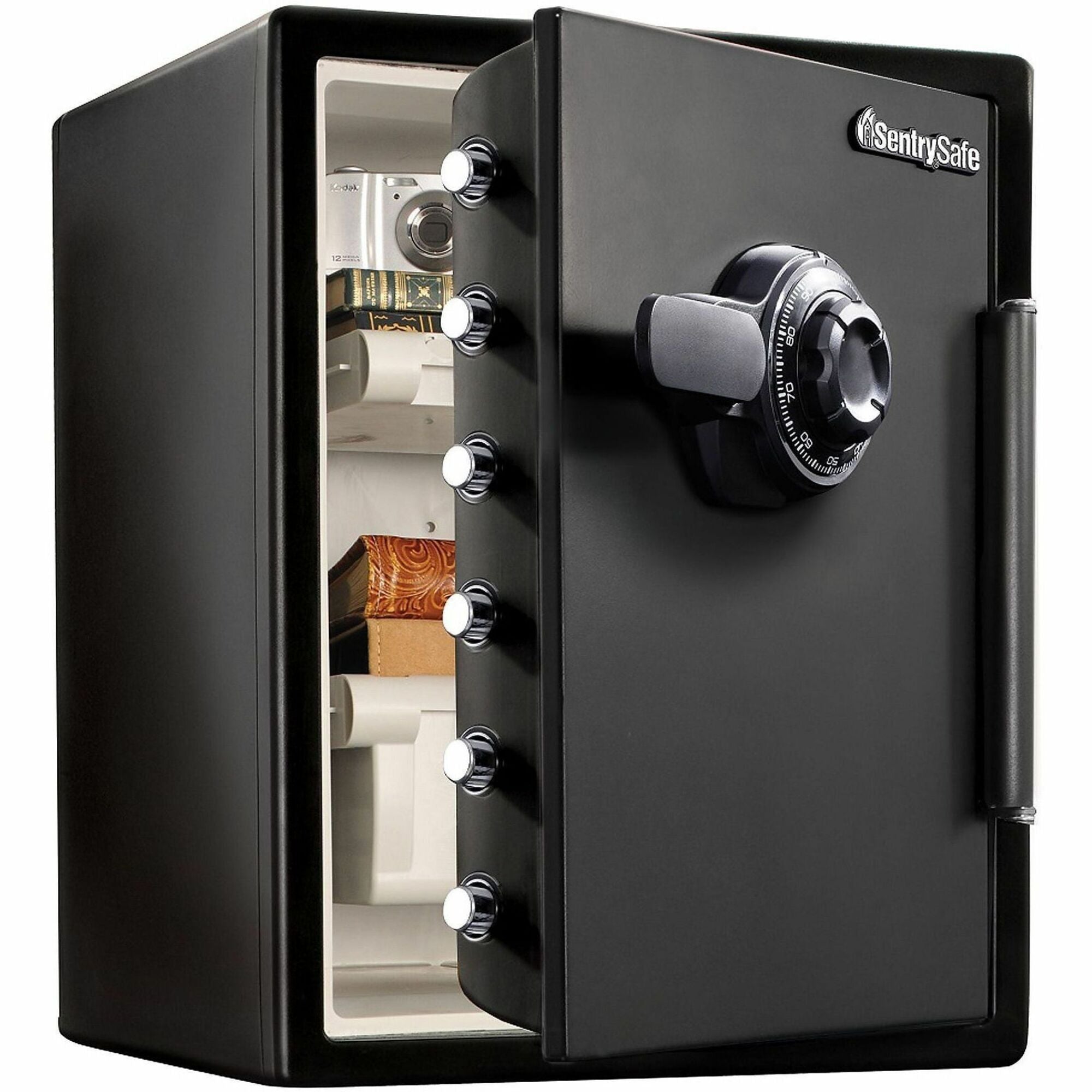 Fire-Safe with Combination Access, 2 cu ft, 18.6w x 19.3d x 23.8h, Black