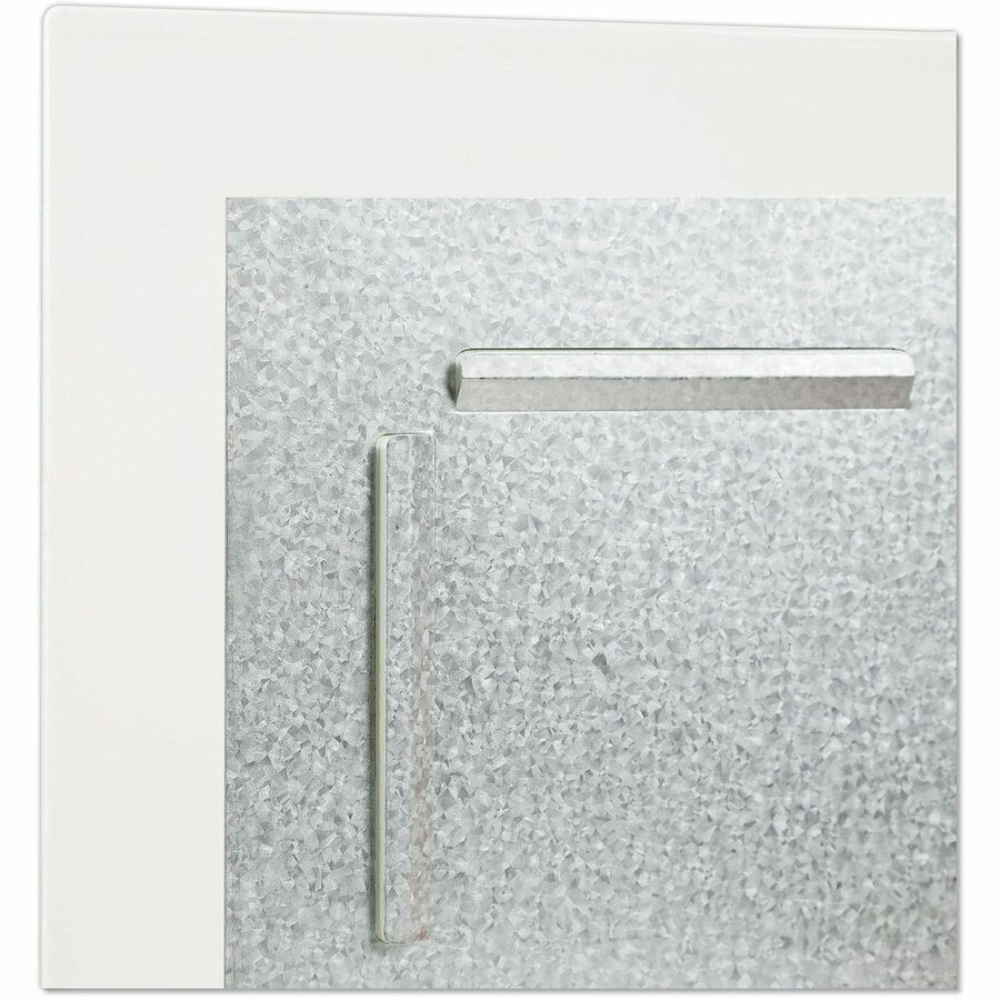 Floating Glass Dry Erase Board, 70 x 35, White