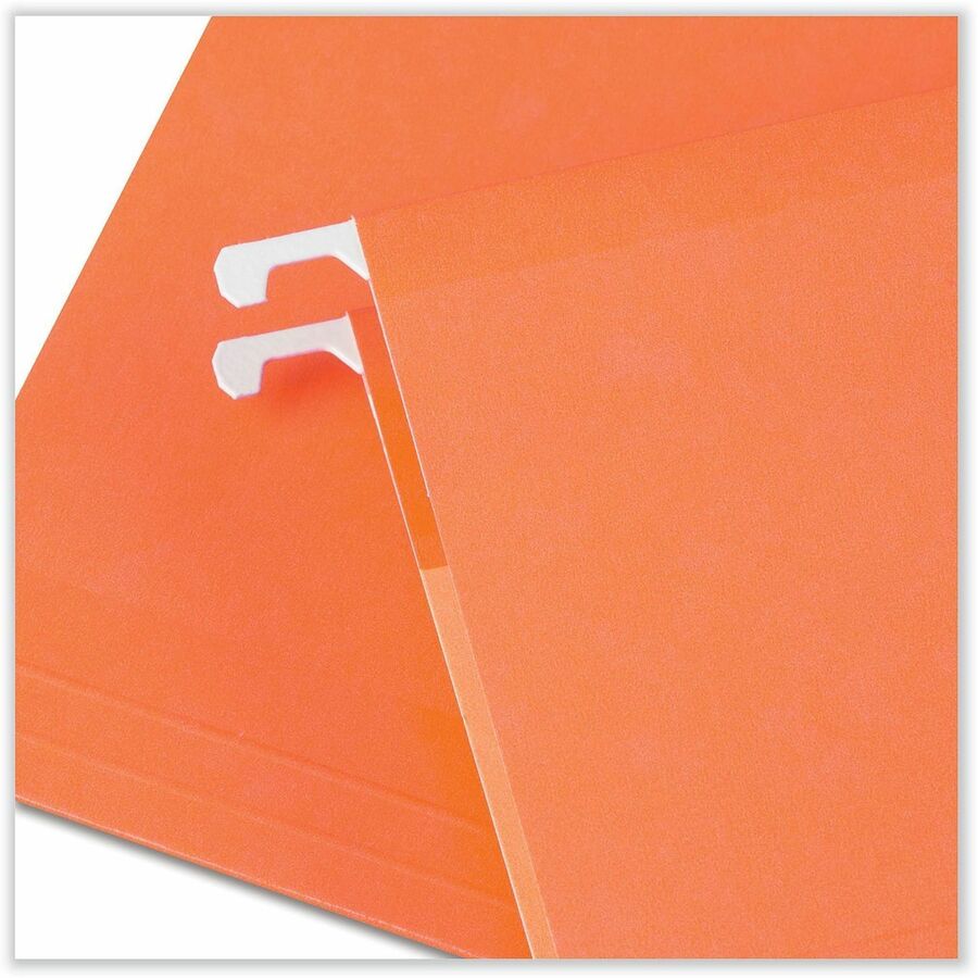 Deluxe Reinforced Recycled Hanging File Folders, Letter Size, 1/5-Cut Tabs, Assorted, 25/Box