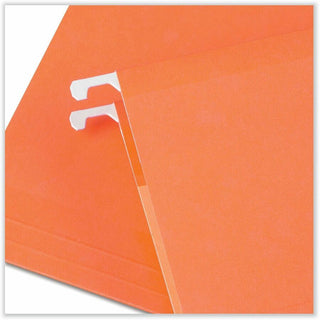Deluxe Reinforced Recycled Hanging File Folders, Letter Size, 1/5-Cut Tabs, Assorted, 25/Box