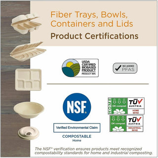 Fiber Plates, 10" dia, Natural, 700/Carton