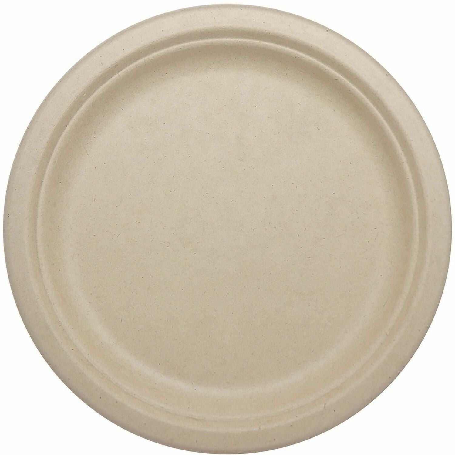 Fiber Plates, Plate, 10.1" Diameter, Natural, 800/Carton