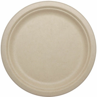 Fiber Plates, Plate, 10.1" Diameter, Natural, 800/Carton