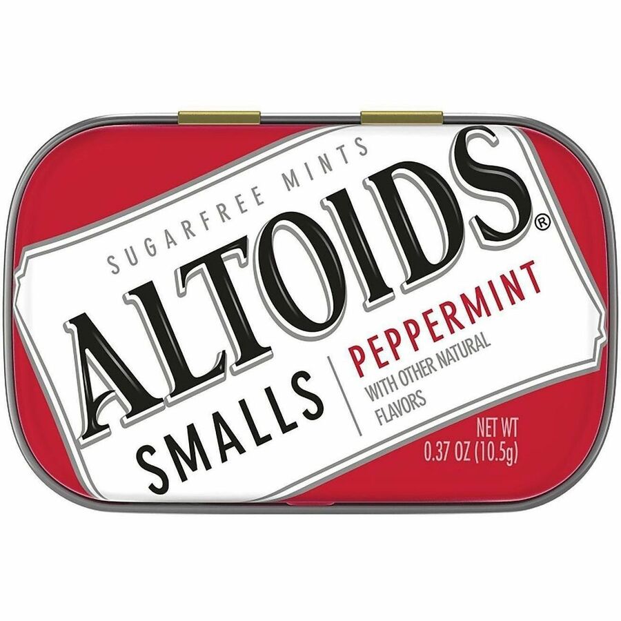 Smalls Sugar Free Mints, Peppermint, 0.37 oz, 9 Tins/Pack, Ships in 1-3 Business Days